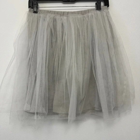 J.CREW Crewcuts Girls' Tulle Skirt Gray Size 14 - Picture 3 of 6